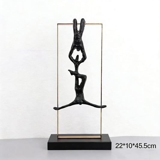 Weightlifting Metal Sculpture #7124 - Limited Edition