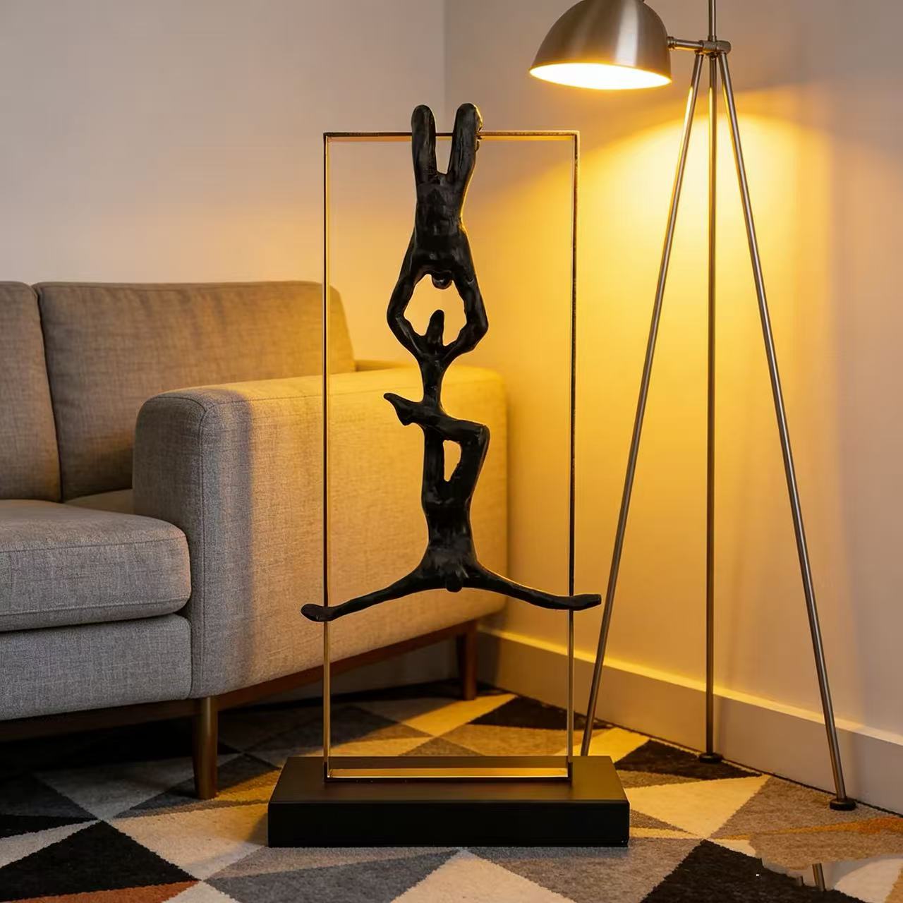 Weightlifting Metal Sculpture #7124 - Limited Edition