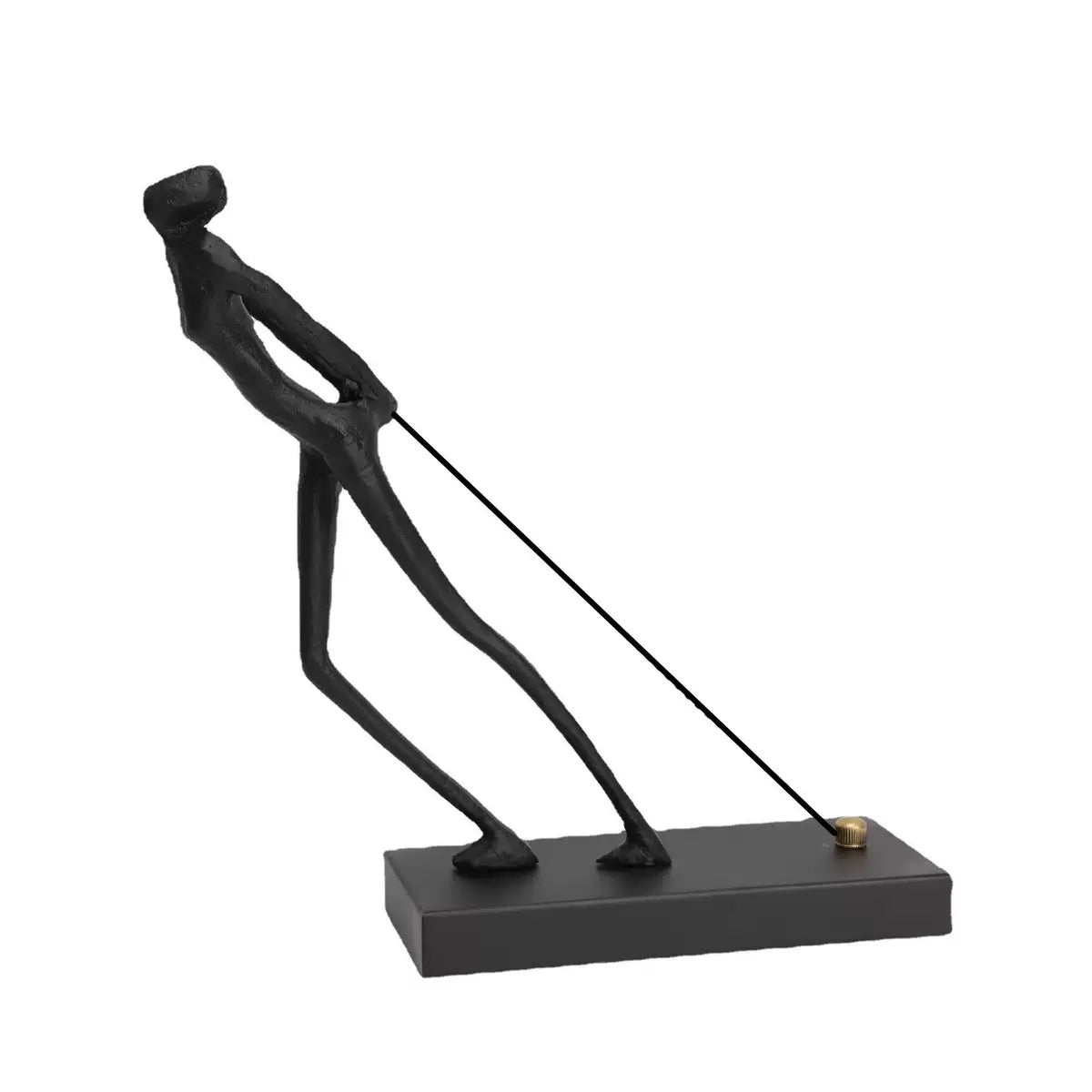 Pulling Rope Metal Sculpture #7122 - Limited Edition